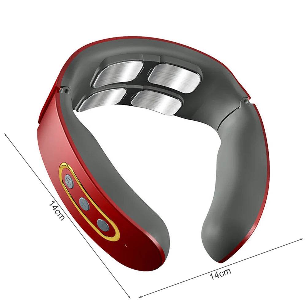 Electric Neck Shoulder TENS Pulse Massager With Heating - Sleep Galleria