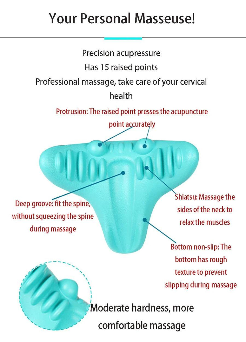 Ergonomic Neck Massage Pillow Cervical Traction Device - Sleep Galleria