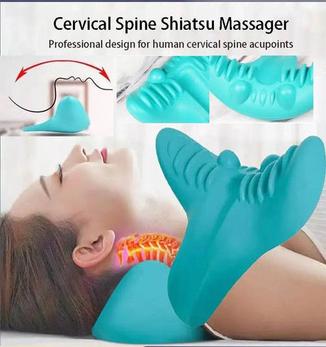 Ergonomic Neck Massage Pillow Cervical Traction Device - Sleep Galleria