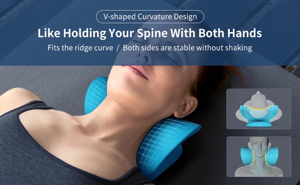 Ergonomic Neck Massage Pillow Cervical Traction Device - Sleep Galleria