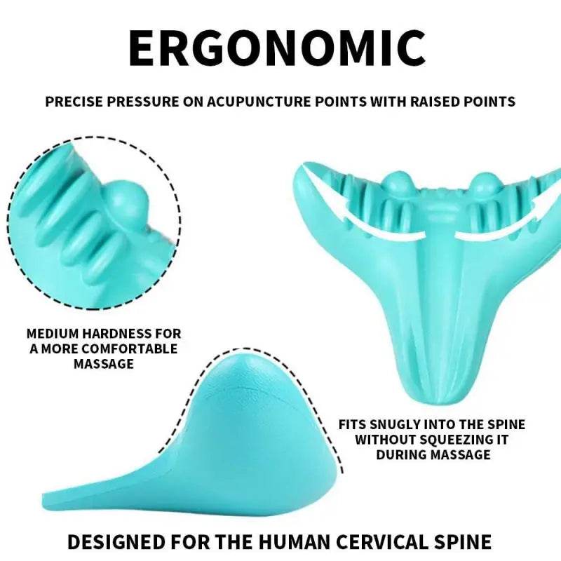 Ergonomic Neck Massage Pillow Cervical Traction Device - Sleep Galleria
