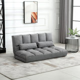 Adjustable Folding Floor Sofa Bed With 2 Pillows - Omega Lifestyles