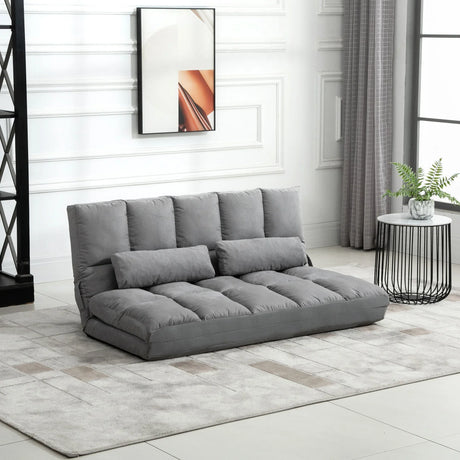 Adjustable Folding Floor Sofa Bed With 2 Pillows - Omega Lifestyles