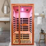 Far Infrared Okoumé Wood Dry Sauna Spa Room - Omega Lifestyles