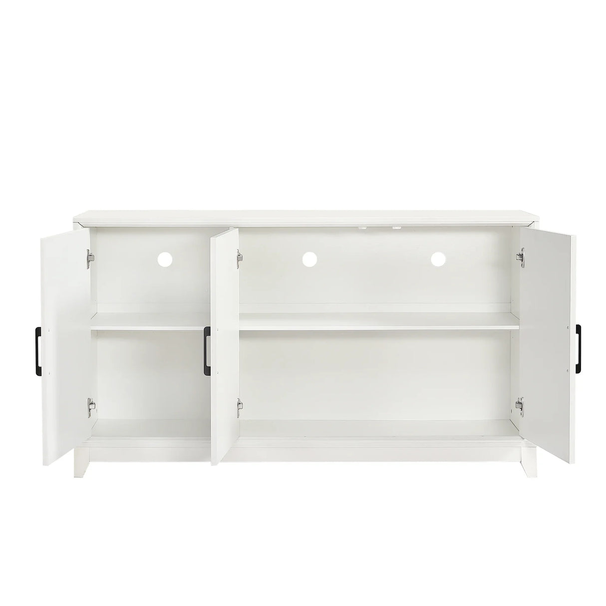 Modern White Particle Board MDF TV Stand Cabinet - Omega Lifestyles