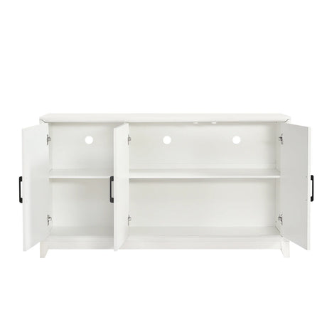 Modern White Particle Board MDF TV Stand Cabinet - Omega Lifestyles