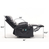 Electric Power Lift Recliner Chair With Vibration Massage - Omega Lifestyles