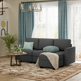 Modular 4-Seat Memory Foam Sectional Sofa Couch - Omega Lifestyles