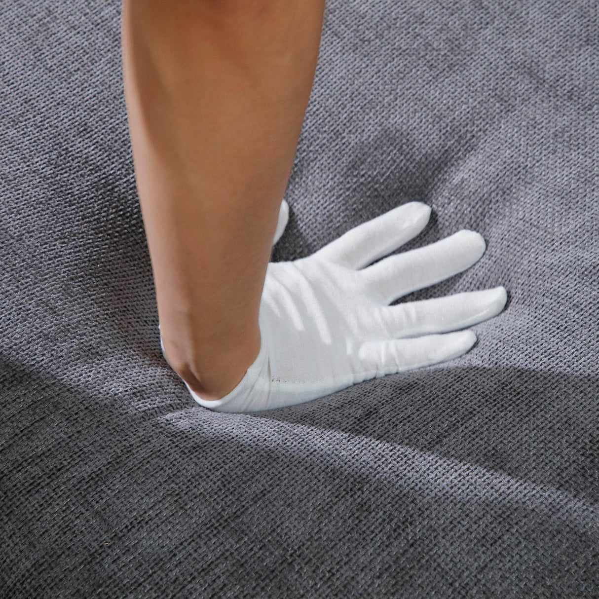 Modern Linen Chesterfield Sofa With Crystal Button Accents - Omega Lifestyles