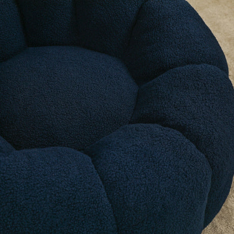Plush Teddy Fabric Ergonomic Foam Filled Bean Bag Chair - Omega Lifestyles