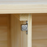 Farmhouse Solid Fir Wood Outdoor Kitchen Island Cart - Omega Lifestyles