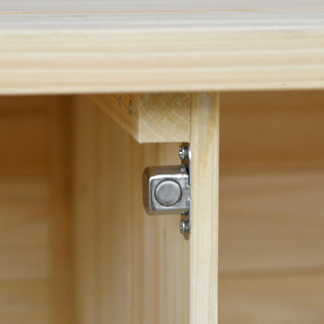 Farmhouse Solid Fir Wood Outdoor Kitchen Island Cart - Omega Lifestyles