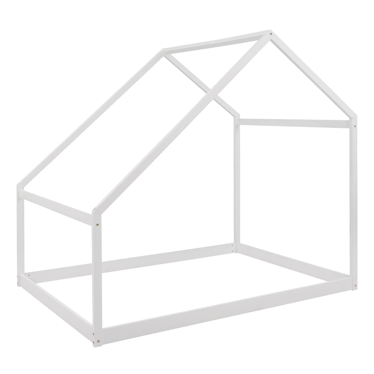 Full Size Solid Wood White House Bed Frame - Omega Lifestyles