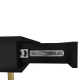 High Gloss Black Coffee Table With Drawers - Omega Lifestyles