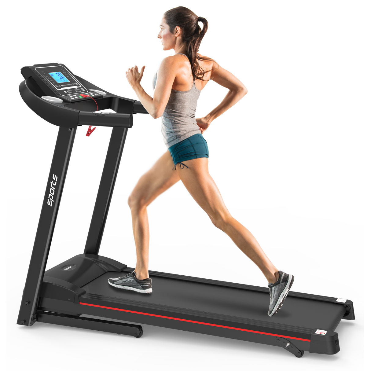 Foldable Electric Treadmill With Fitshow App Bluetooth Music