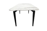 Sintered Stone Ceramic Tile Dining Table With Iron Legs - Omega Lifestyles