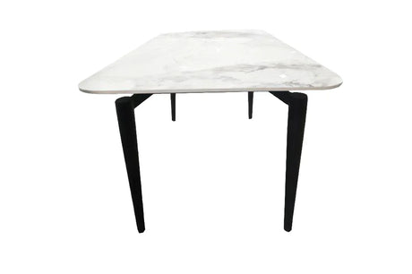 Sintered Stone Ceramic Tile Dining Table With Iron Legs - Omega Lifestyles