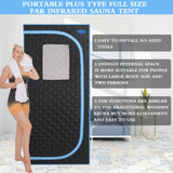 Plus Full Body Far Infrared Sauna Tent With Chair - Omega Lifestyles