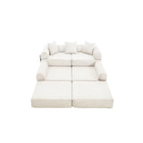 Convertible Corduroy Folding Memory Foam Sofa Bed - Omega Lifestyles