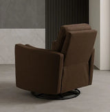 Manual Swivel Recliner With Bolster Pillows Polyester - Omega Lifestyles