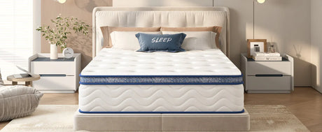 Twin Medium Firm 10-Inch Hybrid Pocketed Innerspring Mattress - Omega Lifestyles