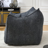 Chenille Foam Bean Bag Chair For Adults - Omega Lifestyles
