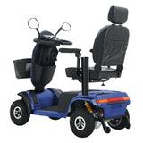 Heavy Duty Blue Metal Mobility Scooter With Suspension - Omega Lifestyles