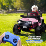12V Pink 2-Seater Kids Electric Ride-On Car Truck - Omega Lifestyles