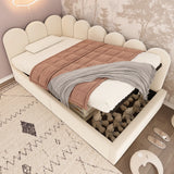 Twin Velvet Upholstered Daybed With Hydraulic Storage - Omega Lifestyles