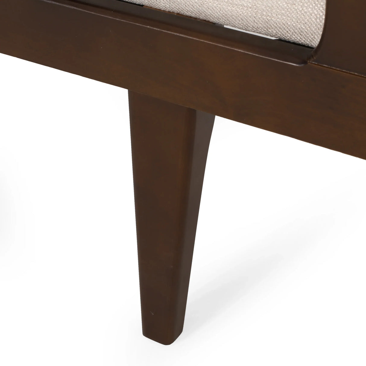 Beige Fabric Button Tufted Bentwood Chaise Lounge - Omega Lifestyles