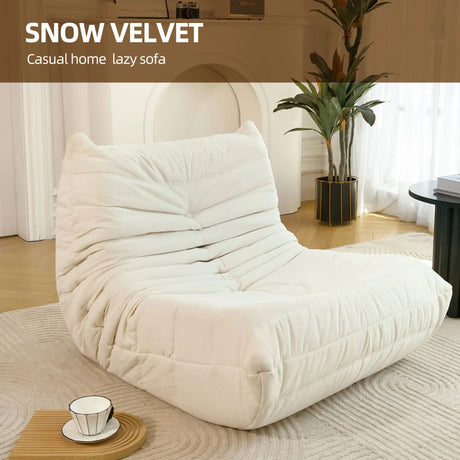 High-Density Foam Ergonomic Art Deco Bean Bag Chair - Omega Lifestyles