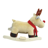 Soft Plush Fabric Kids Ride-On Rocking Horse Toy - Omega Lifestyles
