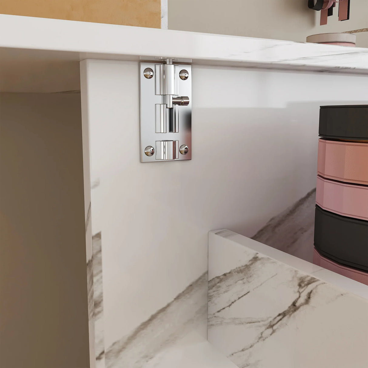 Foldable Adjustable Sewing Machine Table With Storage Cabinet - Omega Lifestyles