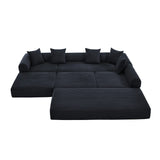 Convertible Corduroy Memory Foam Folding Sofa Bed - Omega Lifestyles