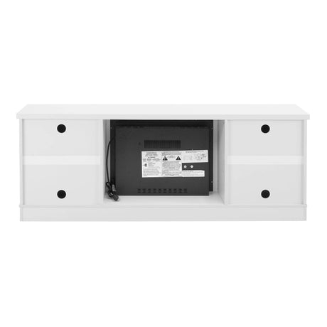 Modern Farmhouse White Fireplace TV Stand Console - Sleep Galleria