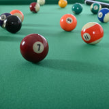 Foldable Indoor Pool Table With Blue Velvet Cloth - Omega Lifestyles