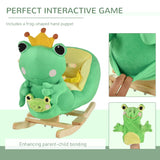 Plush Kids Ride-On Frog Rocking Chair With Music - Omega Lifestyles