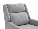 Mid-Century Modern Gray Pushback Manual Recliner - Omega Lifestyles