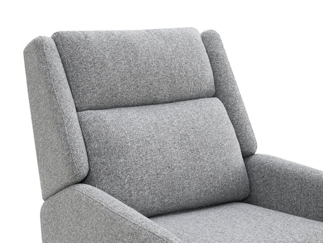 Mid-Century Modern Gray Pushback Manual Recliner - Omega Lifestyles