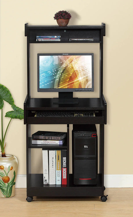 Mobile Microwave Cart Coffee Station With Hutch - Omega Lifestyles