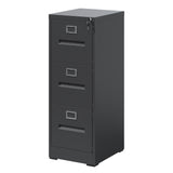 Metal 3 Drawer Locking Filing Cabinet Powder Coated Steel