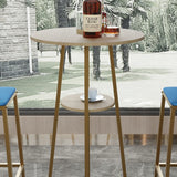 Three Piece Bar Table And Chairs Set With Storage - Omega Lifestyles