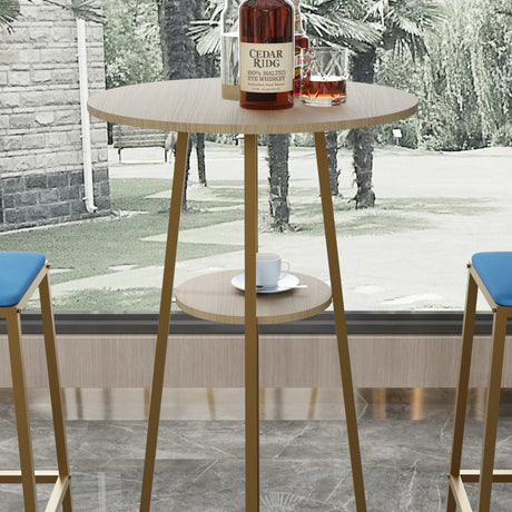 Three Piece Bar Table And Chairs Set With Storage - Omega Lifestyles