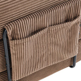 Convertible Folding Corduroy Memory Foam Sofa Bed - Omega Lifestyles
