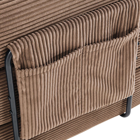 Convertible Folding Corduroy Memory Foam Sofa Bed - Omega Lifestyles
