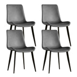 Modern PU Leather Ergonomic Dining Chairs Set of 4 - Omega Lifestyles