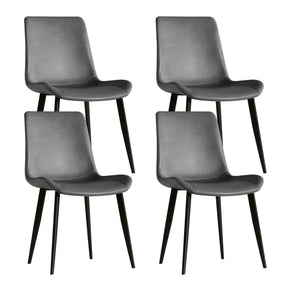 Modern PU Leather Ergonomic Dining Chairs Set of 4 - Omega Lifestyles