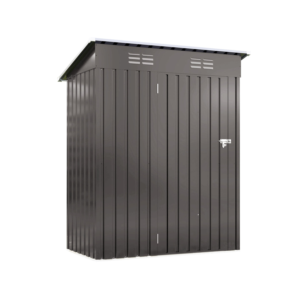 5x3-Foot Durable Metal Outdoor Storage Shed With Lockable Door