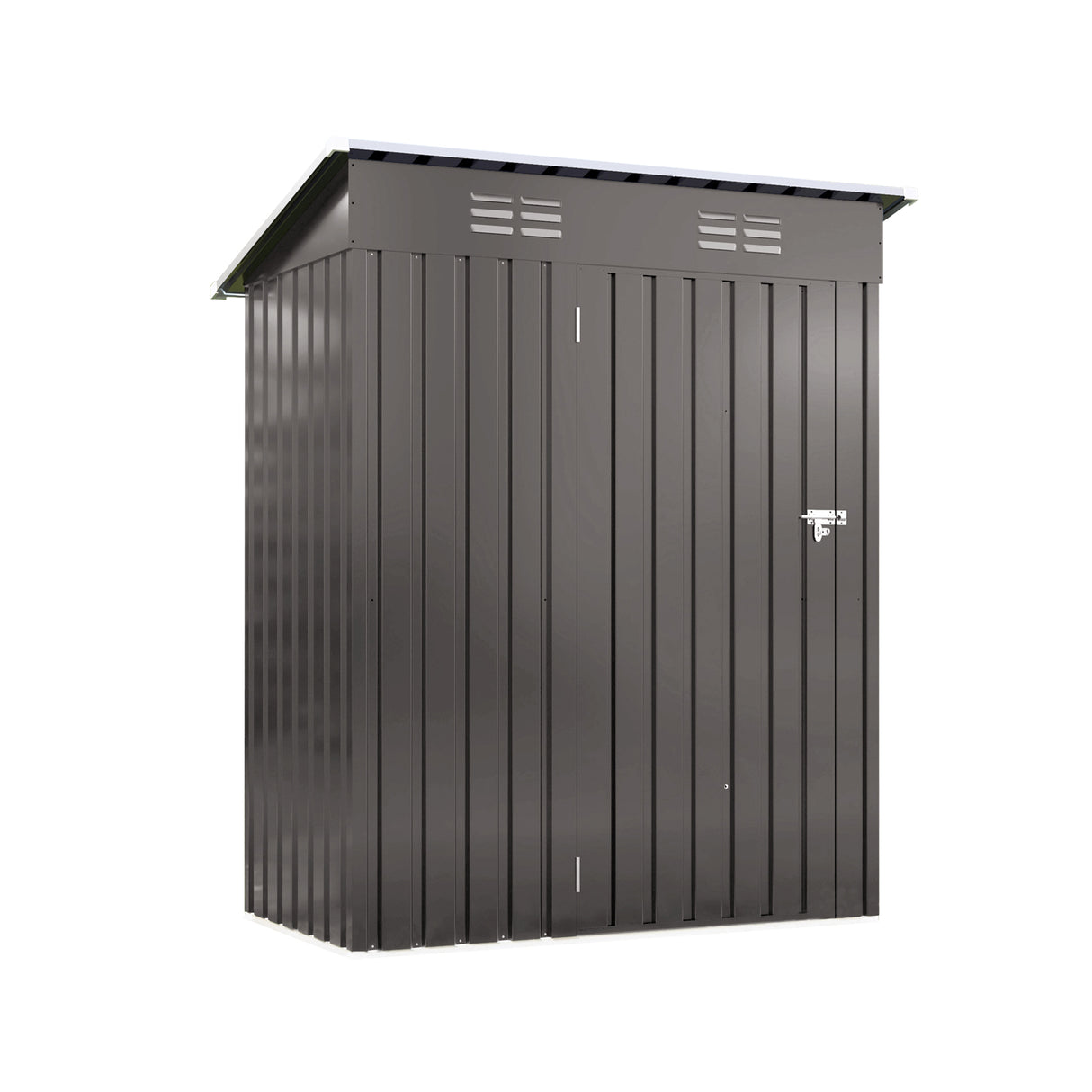 5x3-Foot Durable Metal Outdoor Storage Shed With Lockable Door