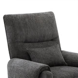 Power Lift Assist Recliner Chair Gray Chenille Upholstered - Omega Lifestyles